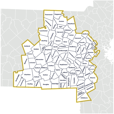 Rodenhiser Service Area Map